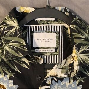 Denim & Flower slim fit button up M